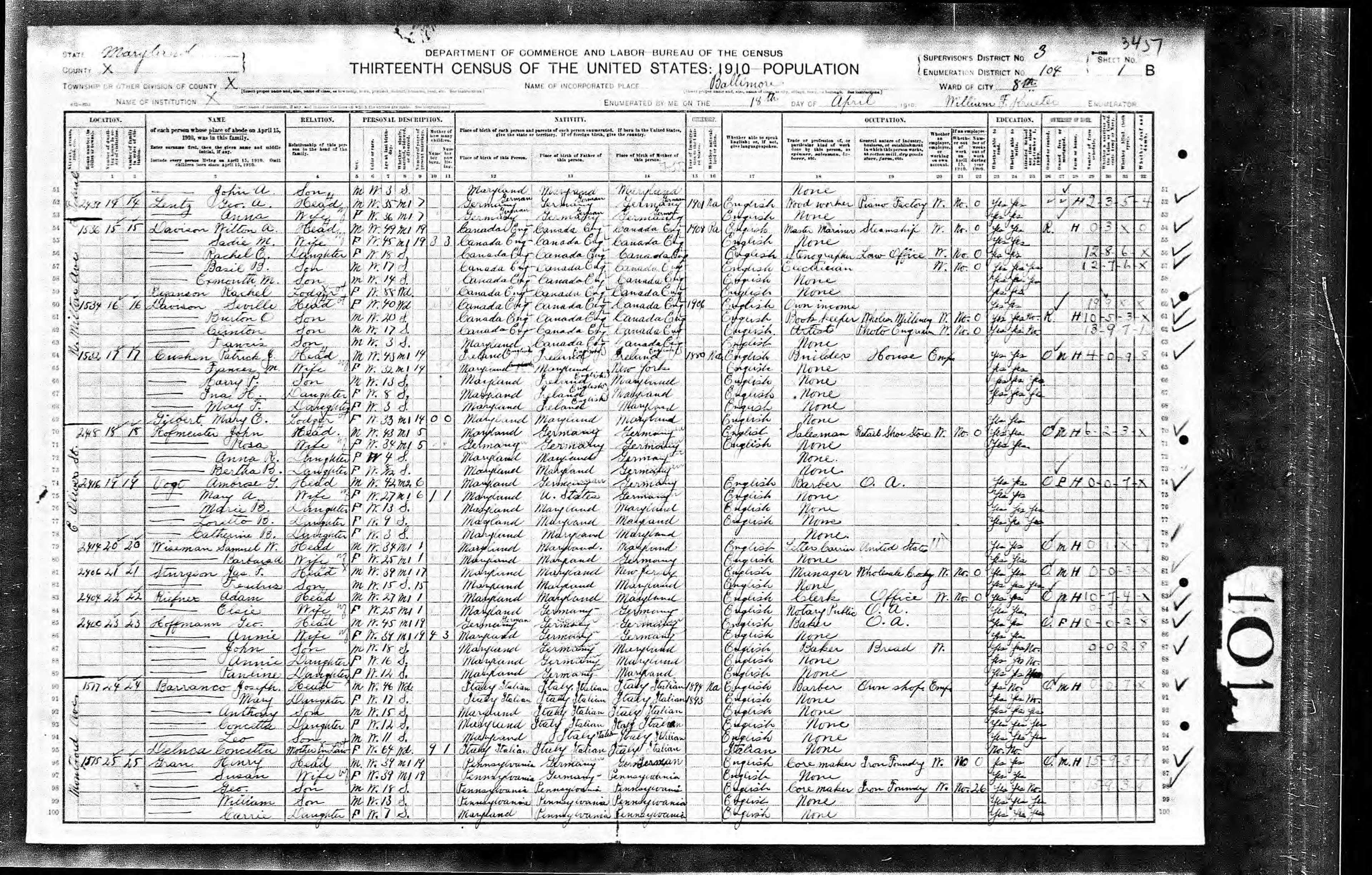 United States Federal Census, 1910