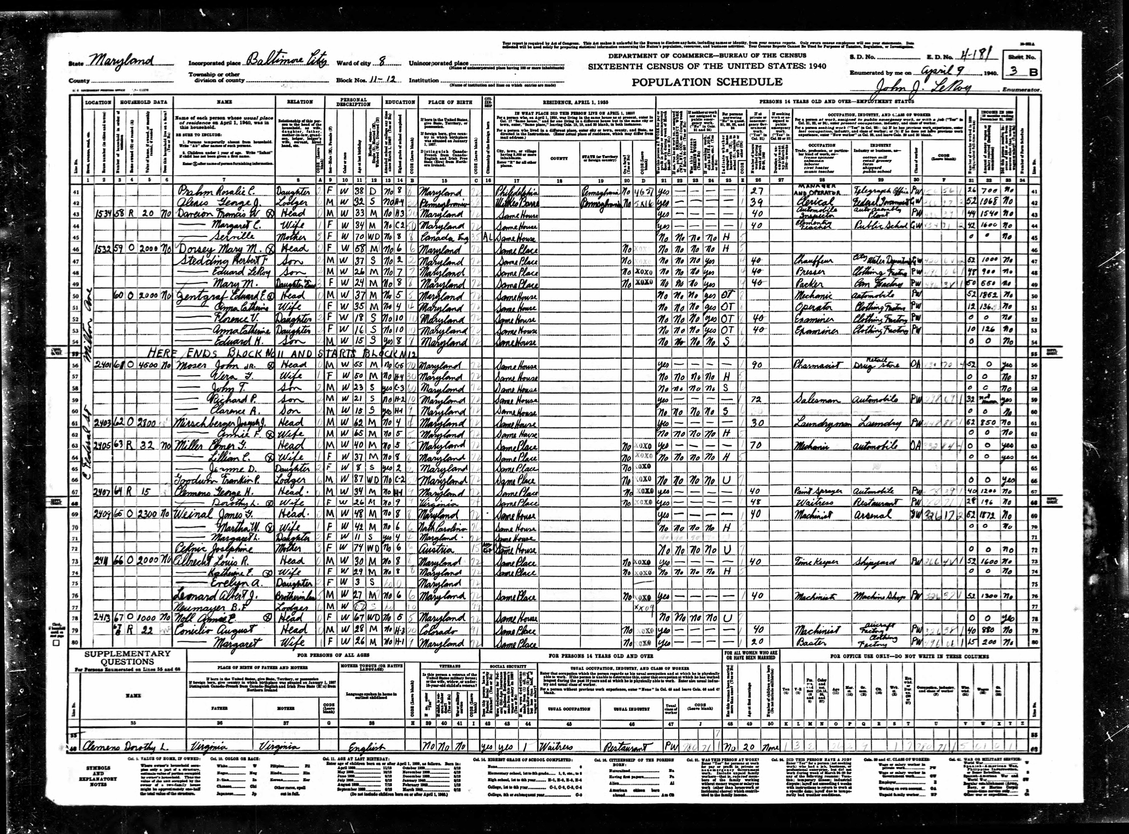 United States Federal Census, 1940