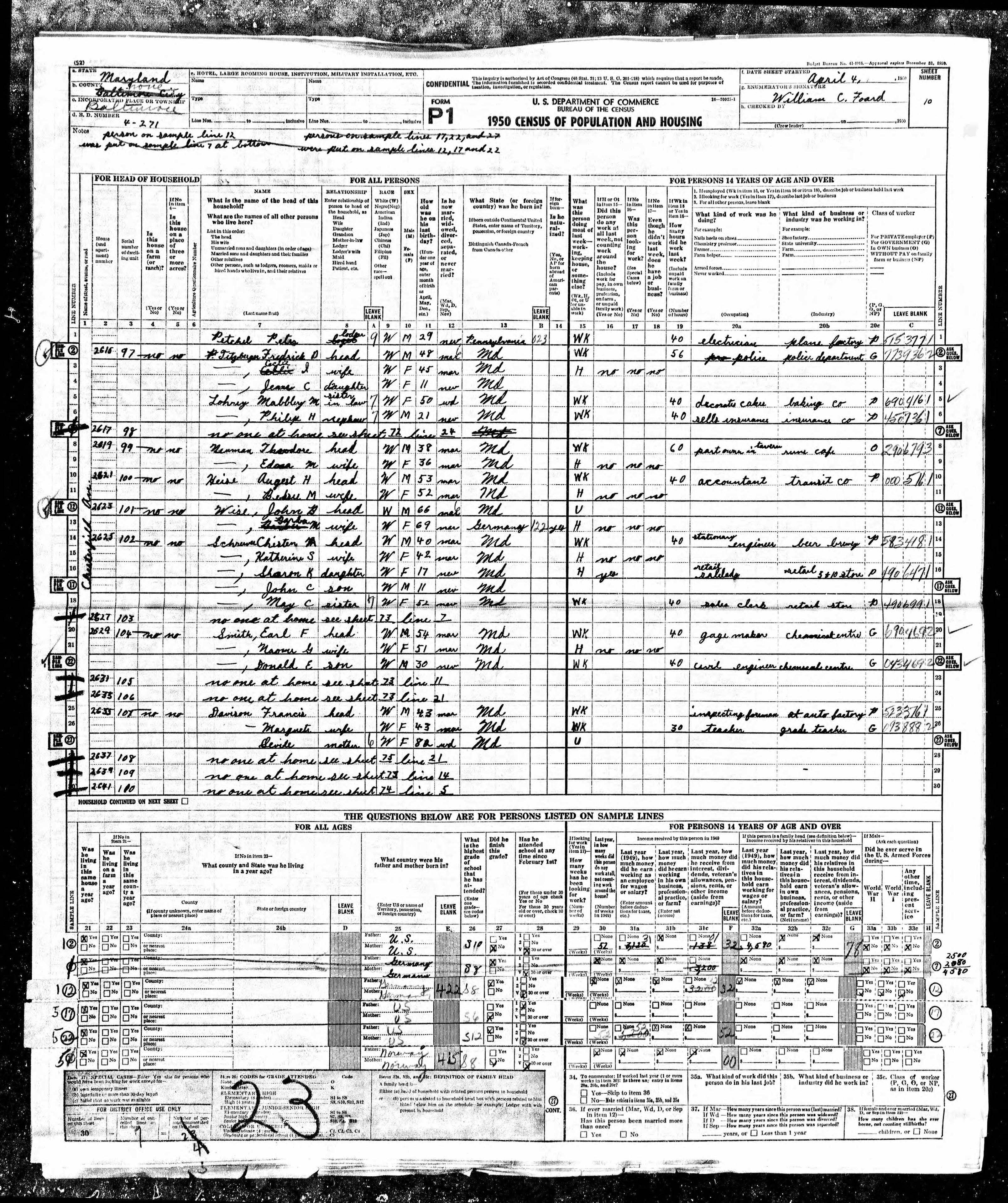 United States Federal Census, 1950