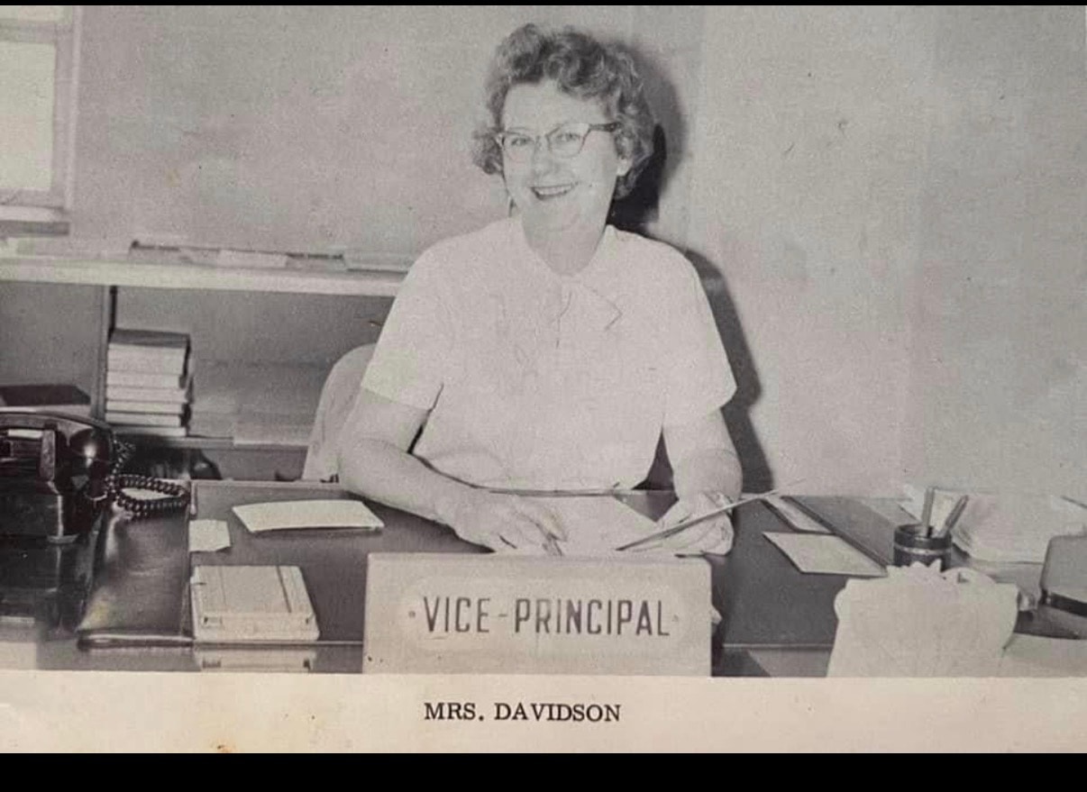 Marguerite Davison — listed as vice principal in Towson Junior High School yearbook