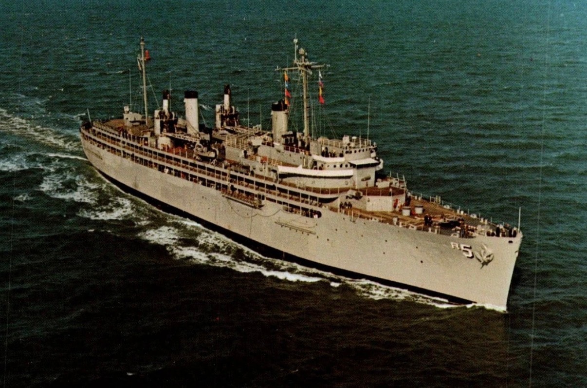 USS Vulcan AR-5 underway at sea